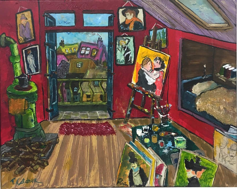 'L'Autrec's Studio' by artist Tom Cotcher
